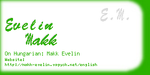 evelin makk business card